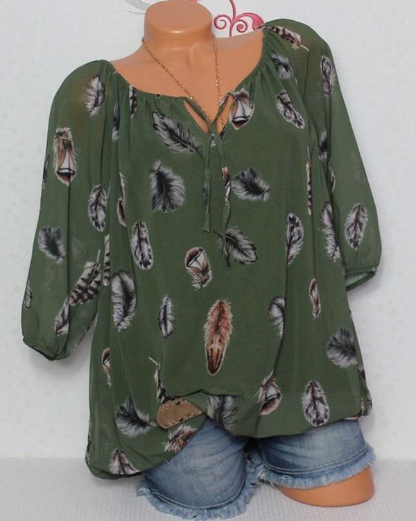Comfysol Vintage Long Sleeve Off Shoulder Casual Blouse