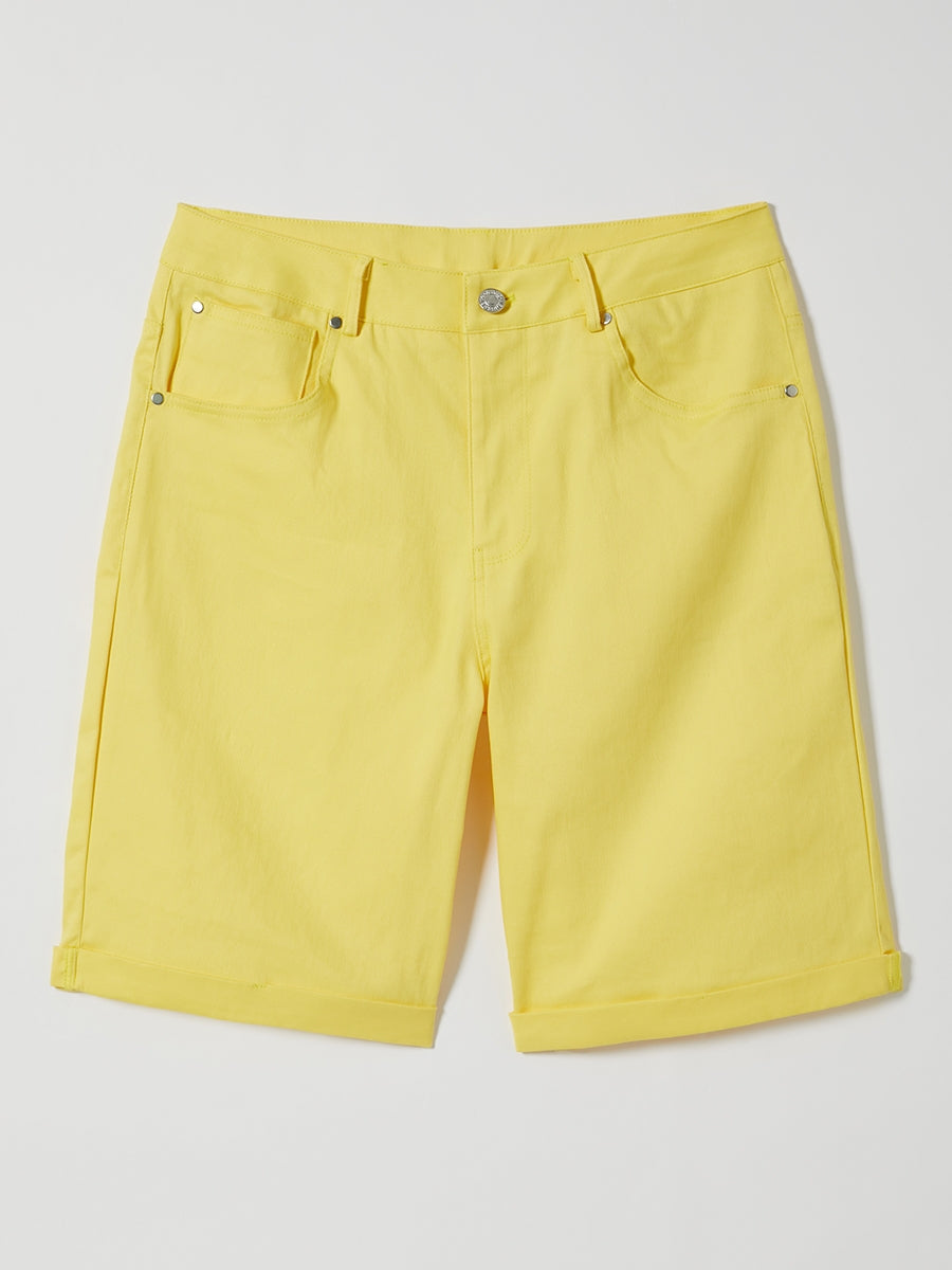 Comfysol Solid Summer Shorts with Pockets