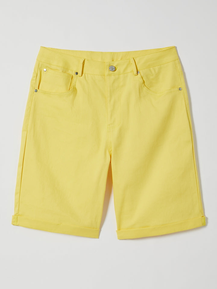 Comfysol Solid Summer Shorts with Pockets