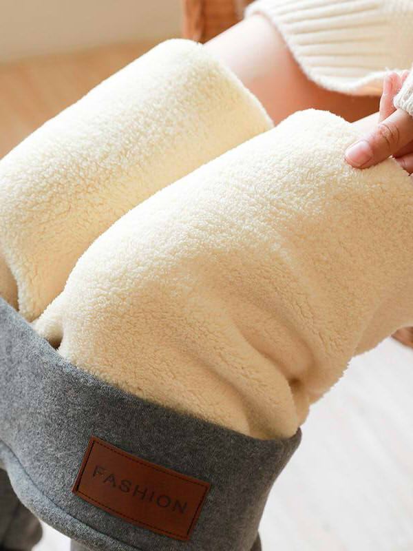 Comfysol Winter Skinny Thick Velvet Wool Fleece Leggings