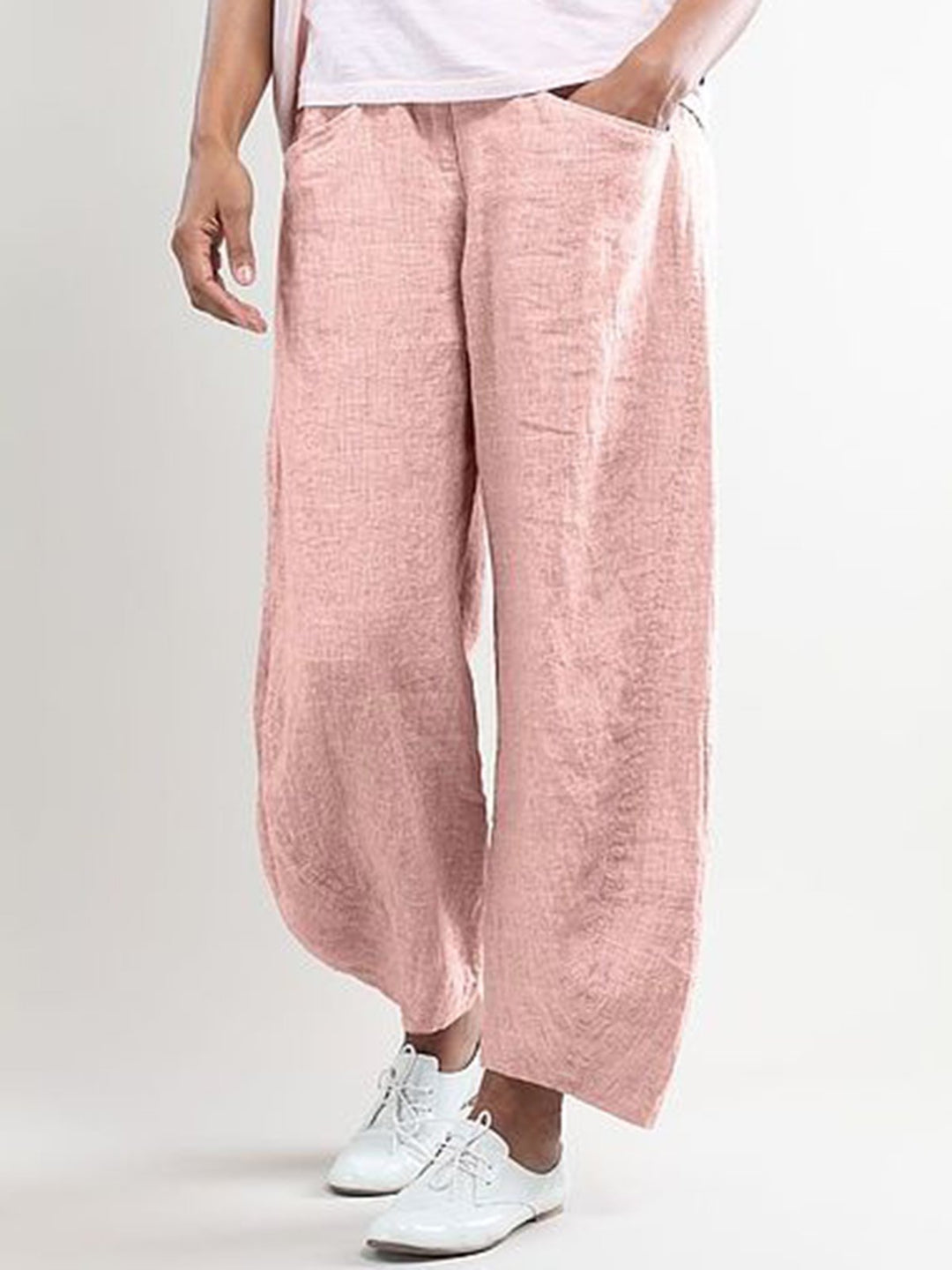 Comfysol Summer Pockets Shift Casual Capri Pants