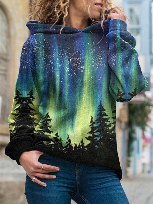 Comfysol Long Sleeve Loose Printed Sweatshirt