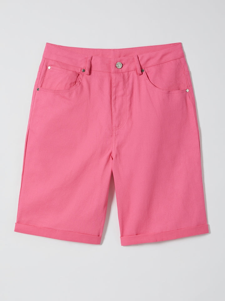 Comfysol Solid Summer Shorts with Pockets
