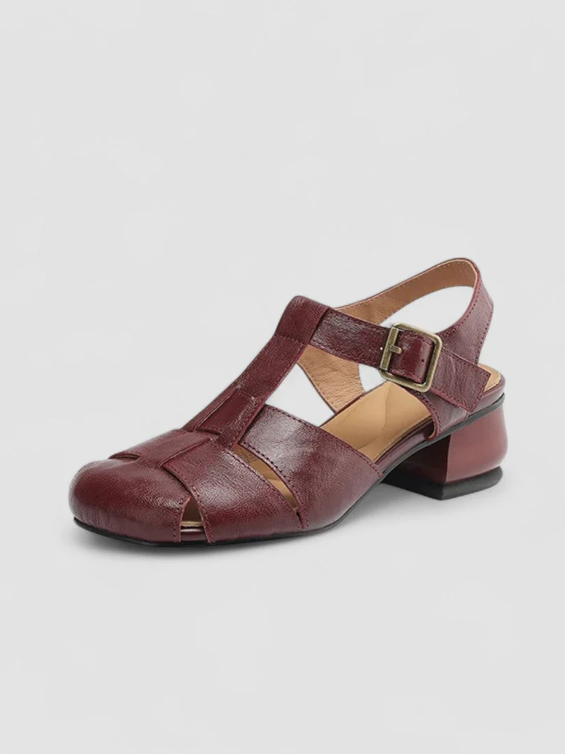 Closed-Toe Vintage Comfort Sandals