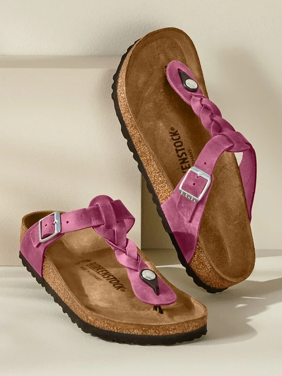 Braided Cork Footbed Sandals