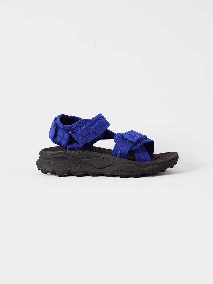 Carmine Blue Flower Mountain Sandals