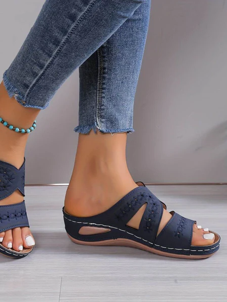 Orthopedic Slip-On Wedge Sandals