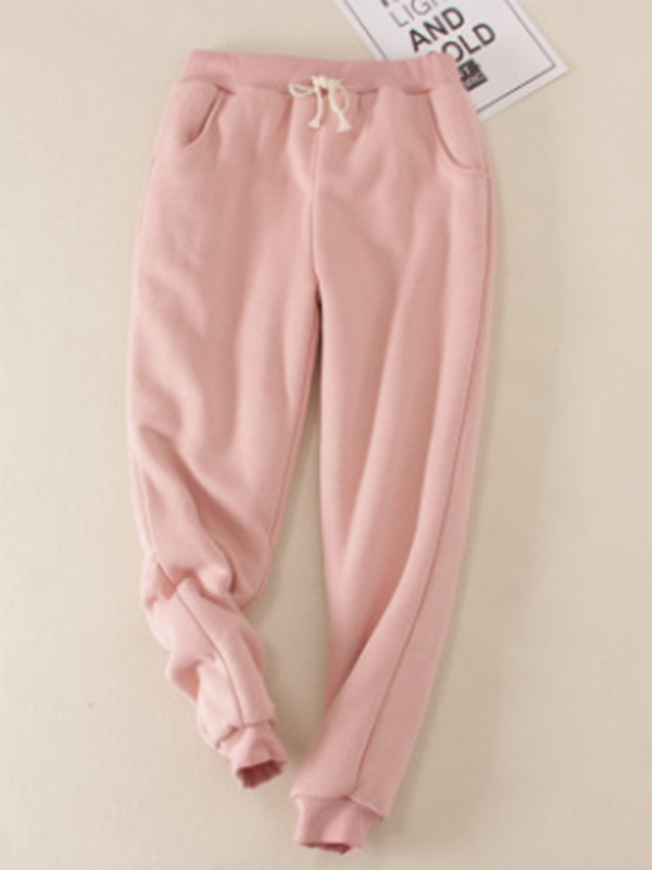 Comfysol Solid Fleeced Cotton Pants