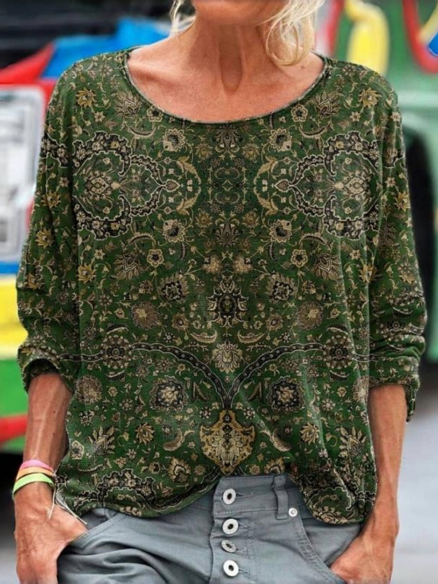 Comfysol Vintage Ethnic T-Shirt