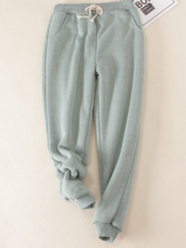 Comfysol Solid Fleeced Cotton Pants