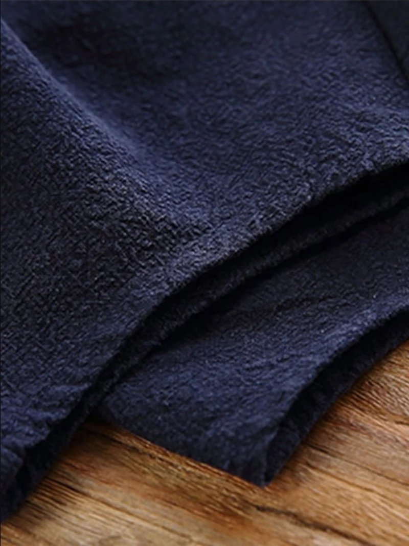 Comfysol Solid Color Pockets Casual Pants