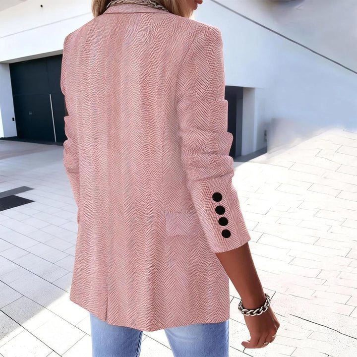 Popular Plain Lapel Long Sleeve Blazer Jacket