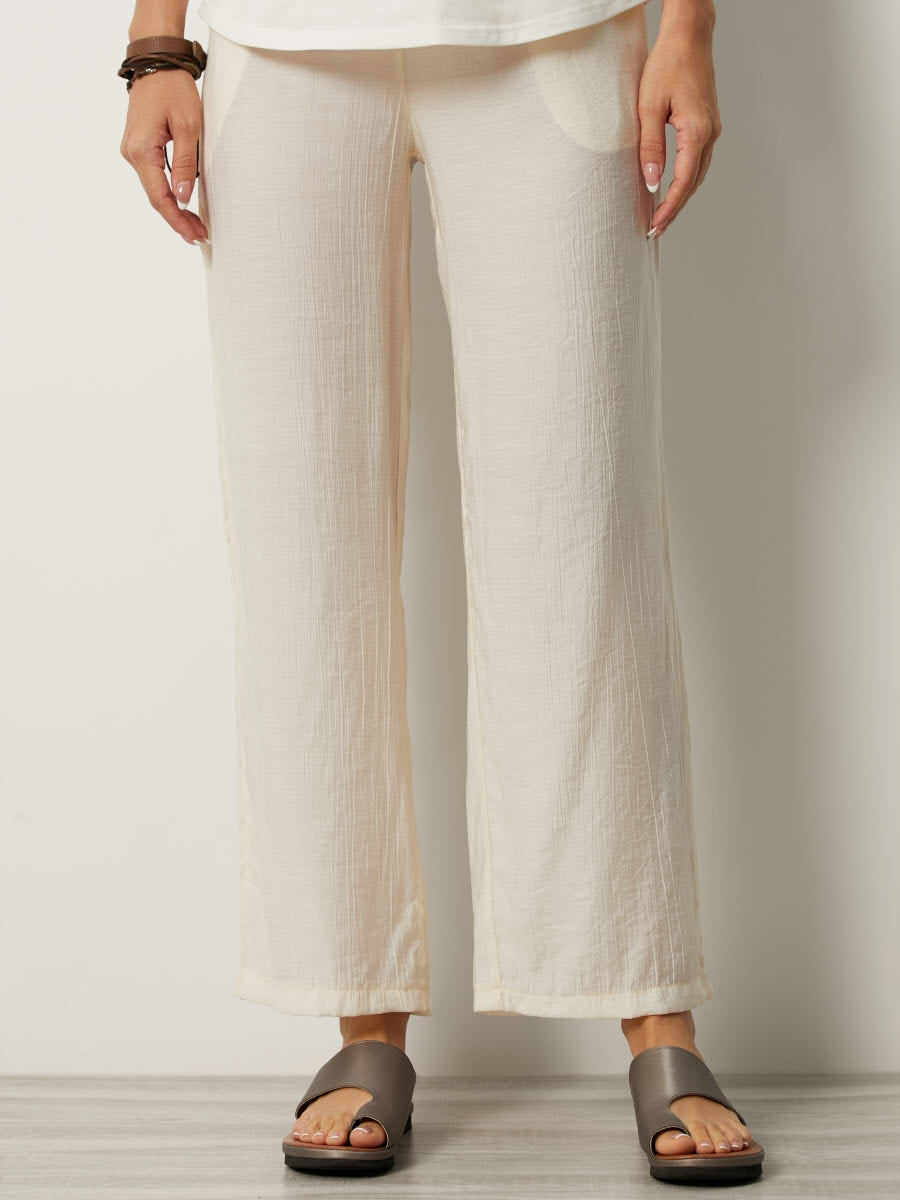 Comfysol Summer Breeze Pull-On Crinkle Gauze Pants