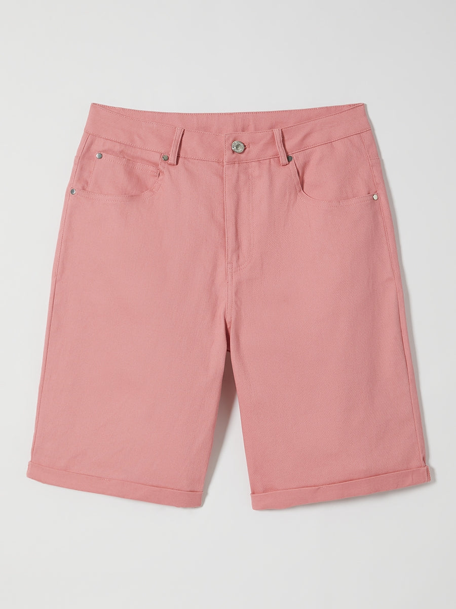 Comfysol Solid Summer Shorts with Pockets