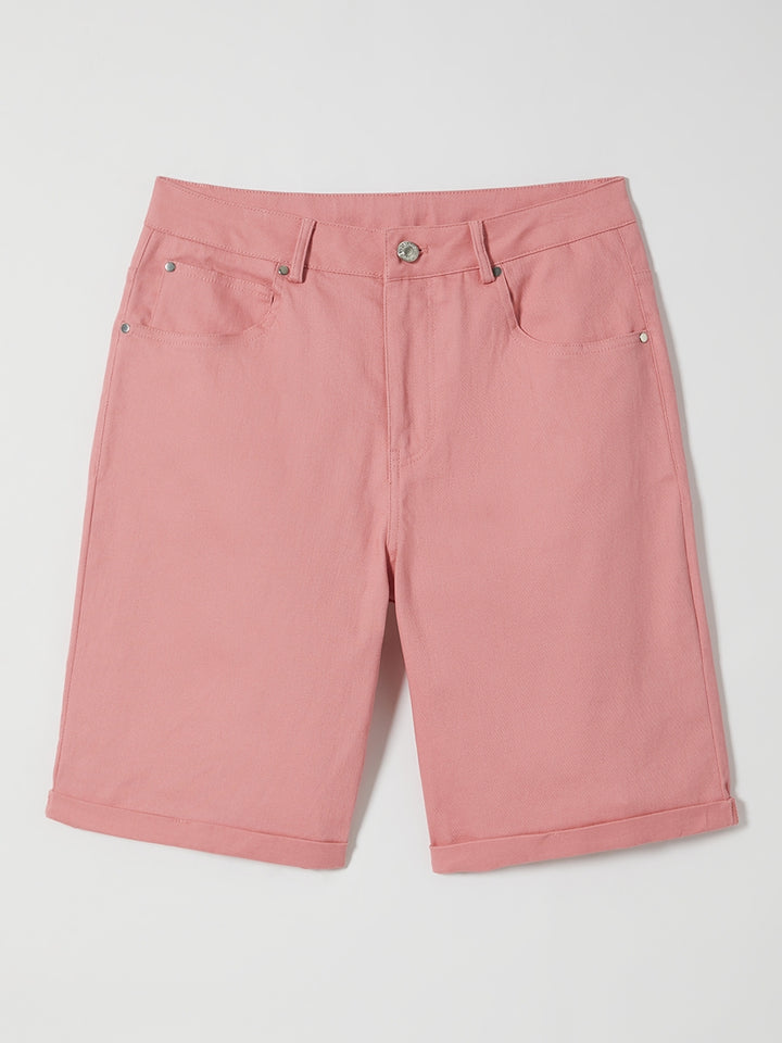 Comfysol Solid Summer Shorts with Pockets
