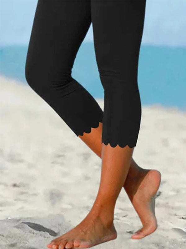 Comfysol Black Casual Solid Leggings
