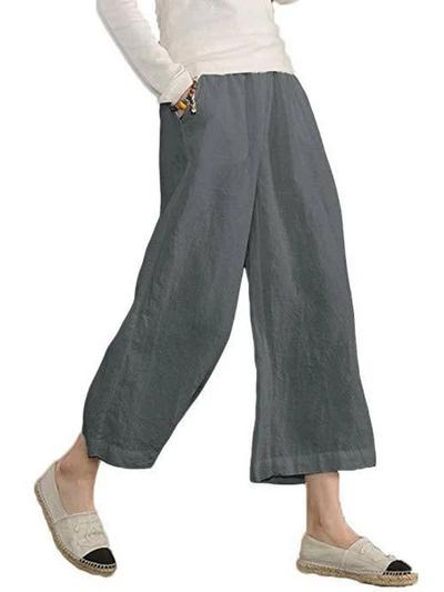 Comfysol Casual Cotton Pockets Pants