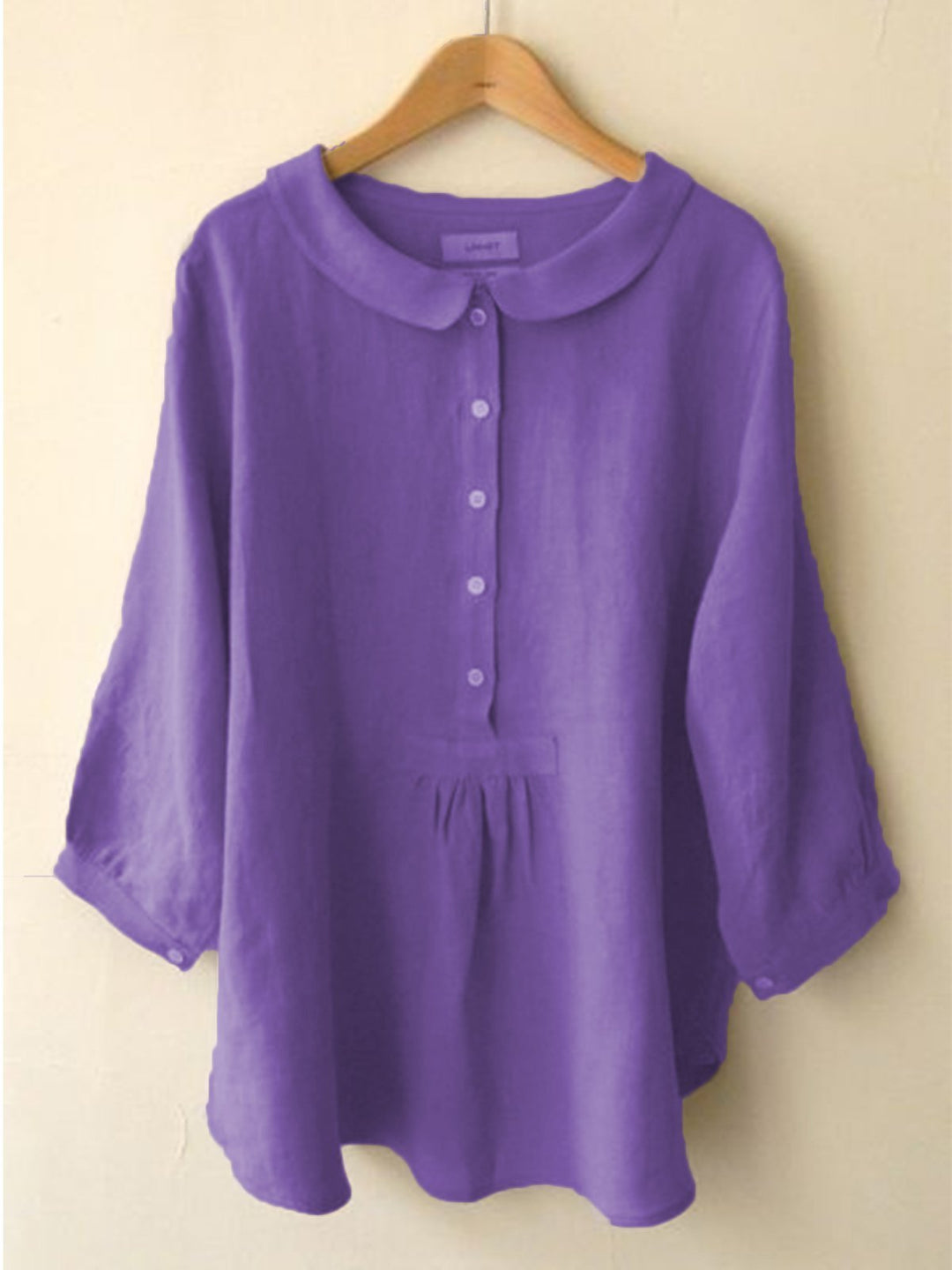 Comfysol Casual Long Sleeve Sweet Solid Blouse