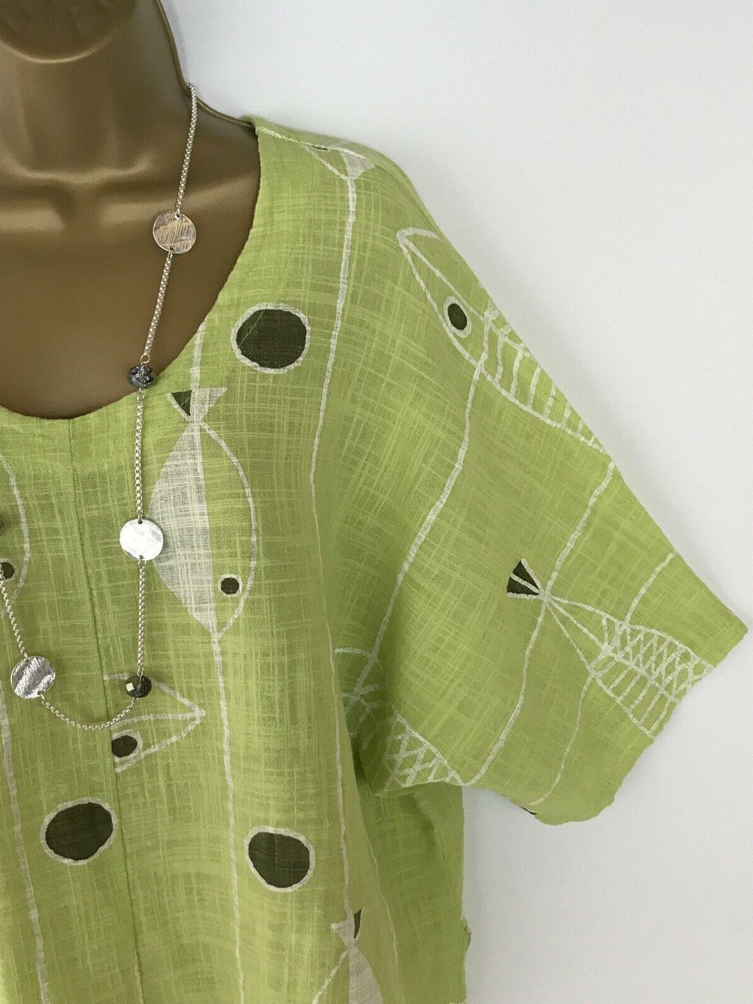 Comfysol Half Sleeve Casual Fish Print Blouse