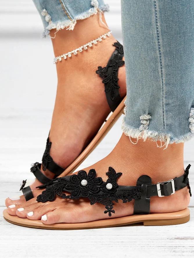 Summer Floral Lace Boho Sandal