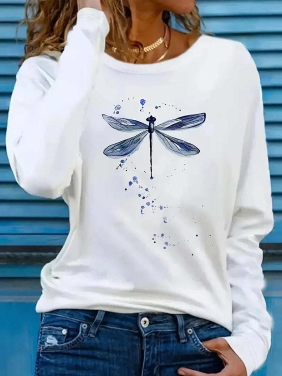 Comfysol Comfy Round Neck Long Sleeve Top