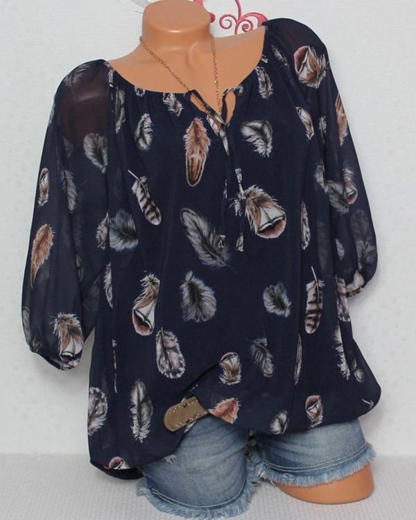 Comfysol Vintage Long Sleeve Off Shoulder Casual Blouse