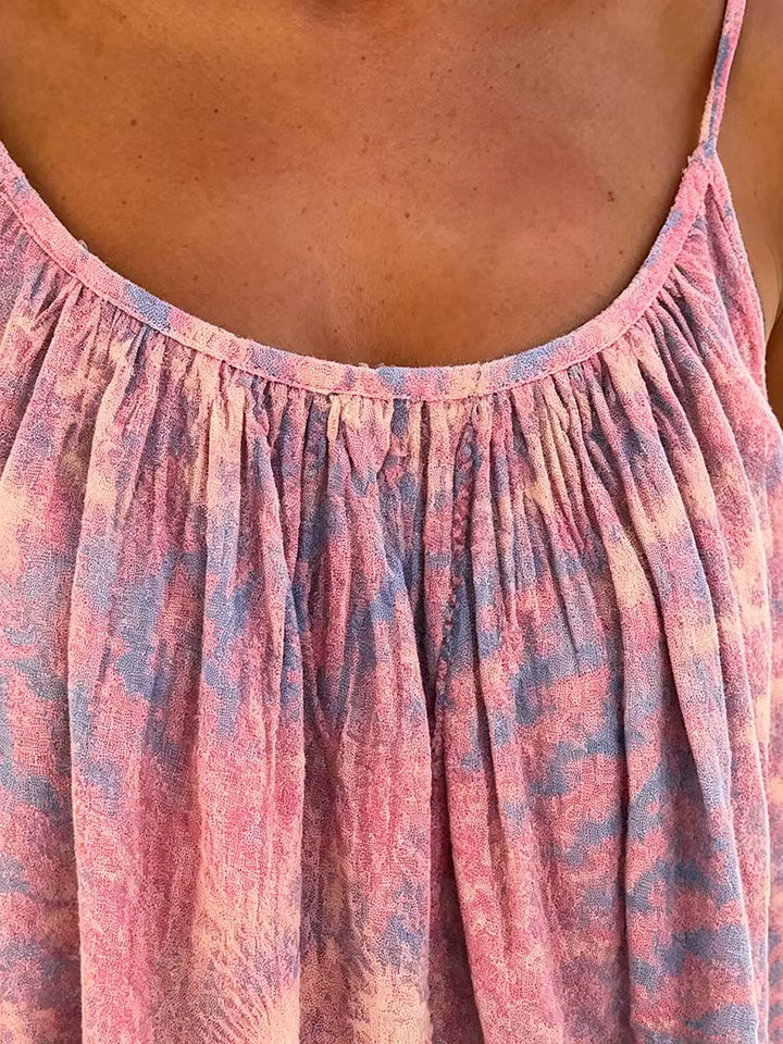 Women's Tie-Dye Print Spaghetti Strap Camisole Top
