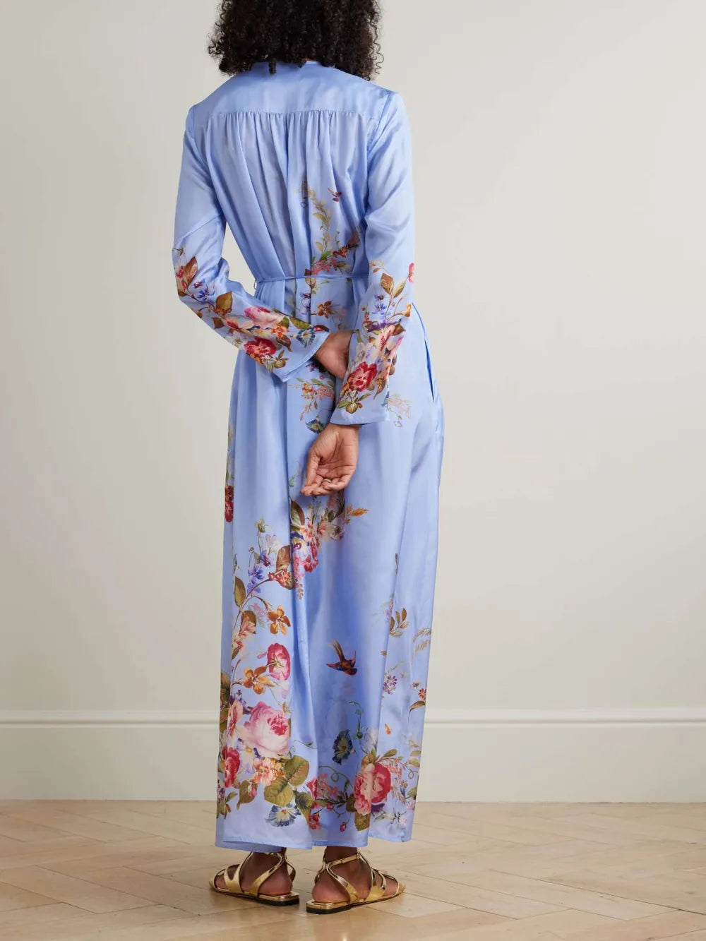 Relaxed Floral Midi Dress – Boho Casual Summer Dress for Women