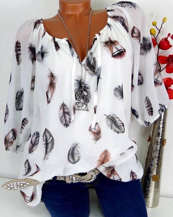 Comfysol Vintage Long Sleeve Off Shoulder Casual Blouse