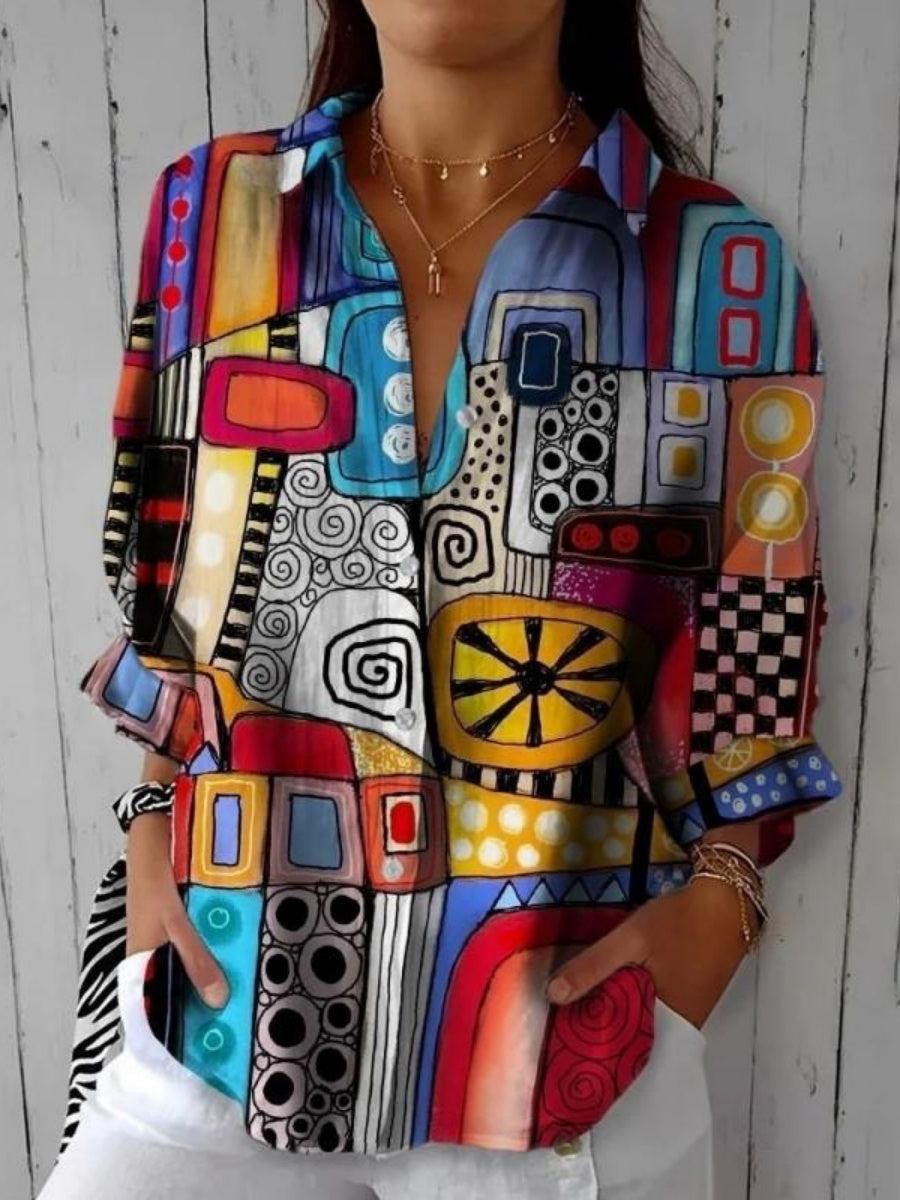 Comfysol Creative Casual Blouse