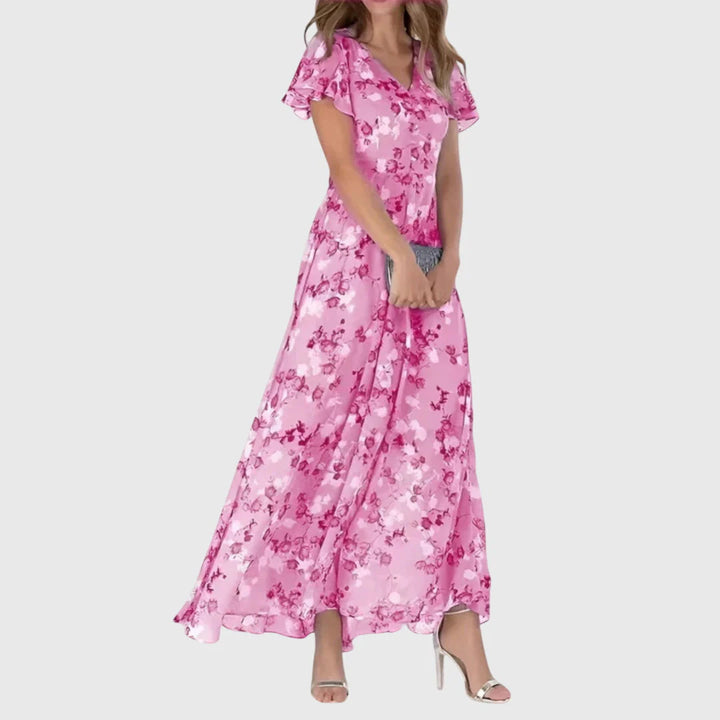 Elegant Figure-Flattering Midi Dress – Chic Feminine Summer Dress