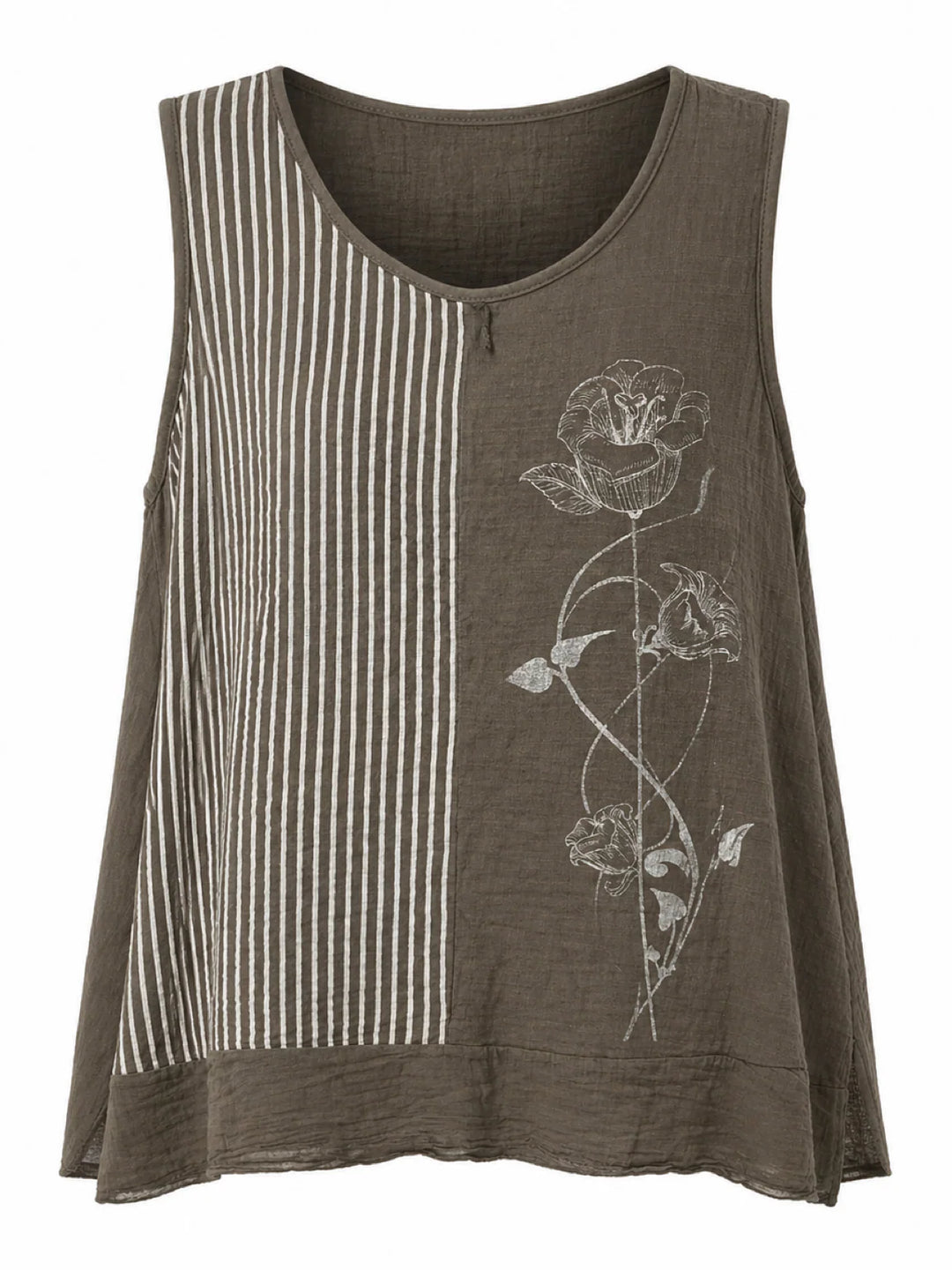 Green Sparkle Floral Top Matilda