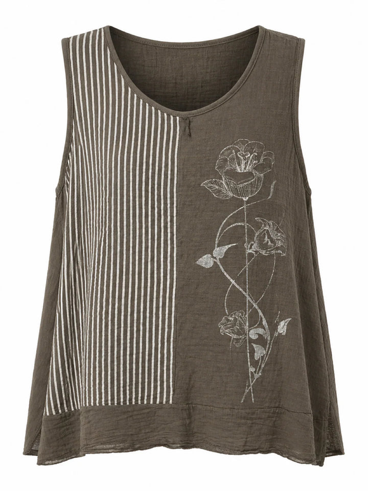 Green Sparkle Floral Top Matilda