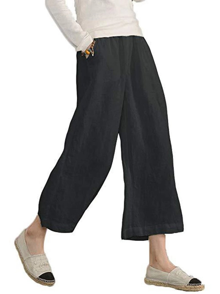 Comfysol Casual Cotton Pockets Pants
