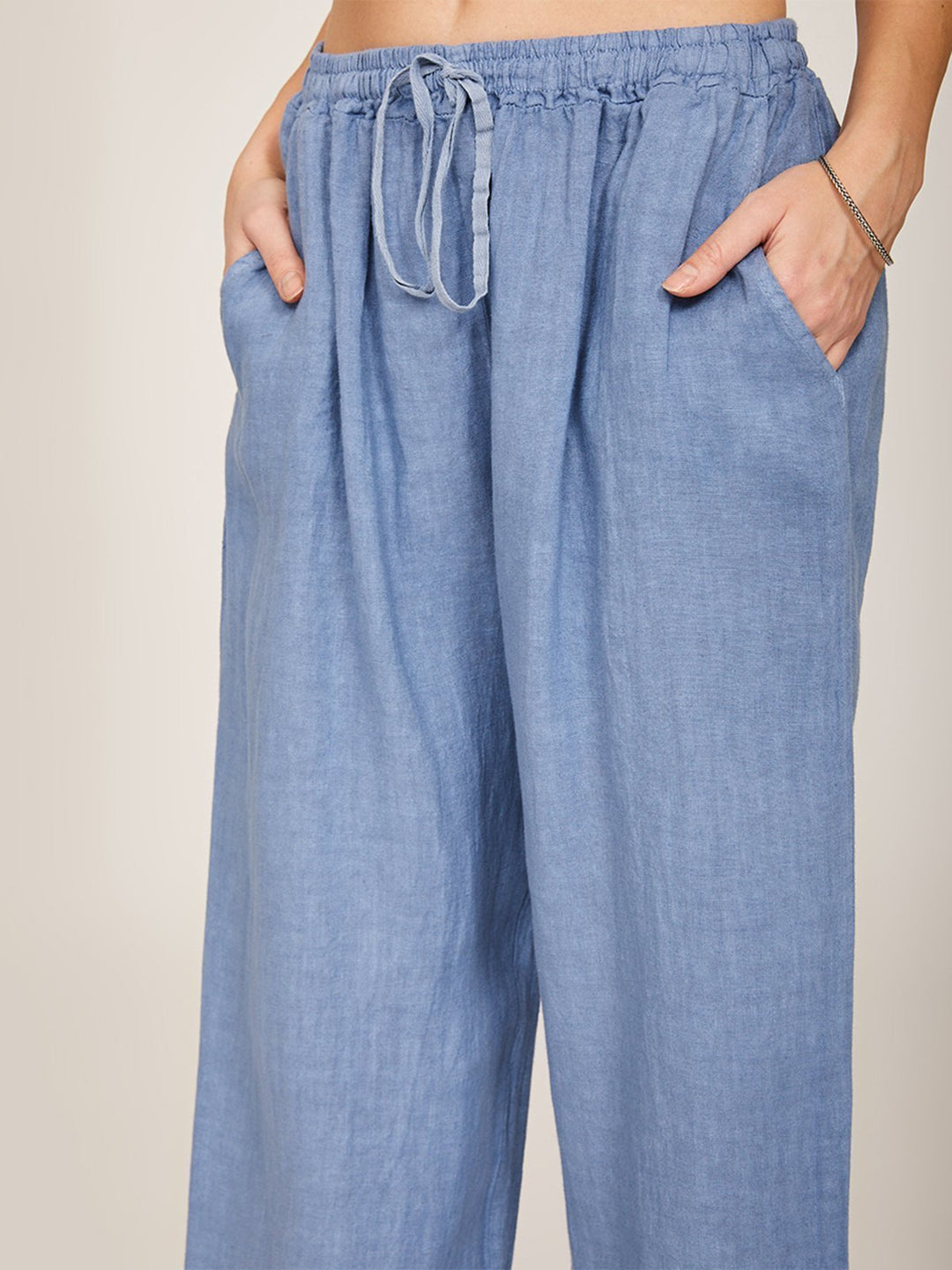 Comfysol Casual Solid Color Wide Leg Pants