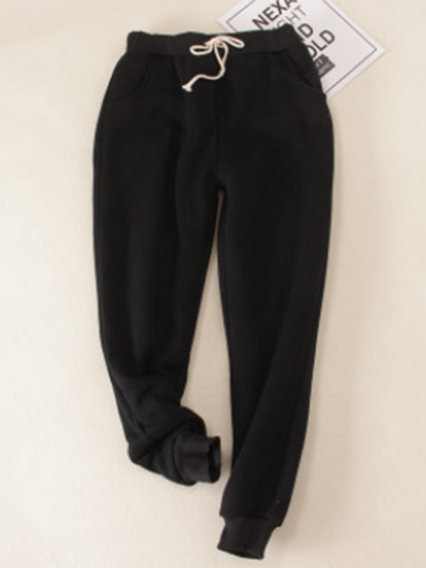 Comfysol Solid Fleeced Cotton Pants