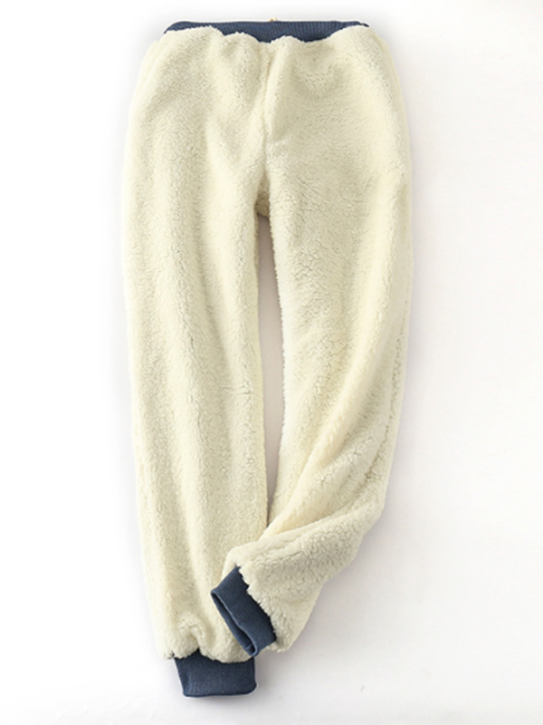 Comfysol Solid Fleeced Cotton Pants