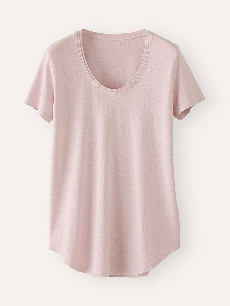 Comfysol Solid Color Round Neck Casual Blouse