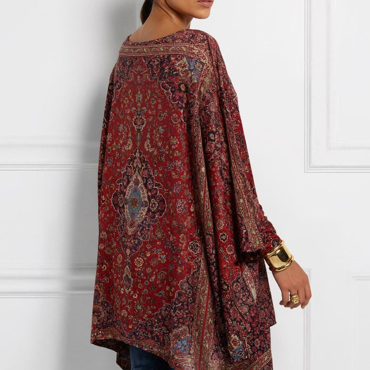 Attractive Boat Neck Long Sleeve Top