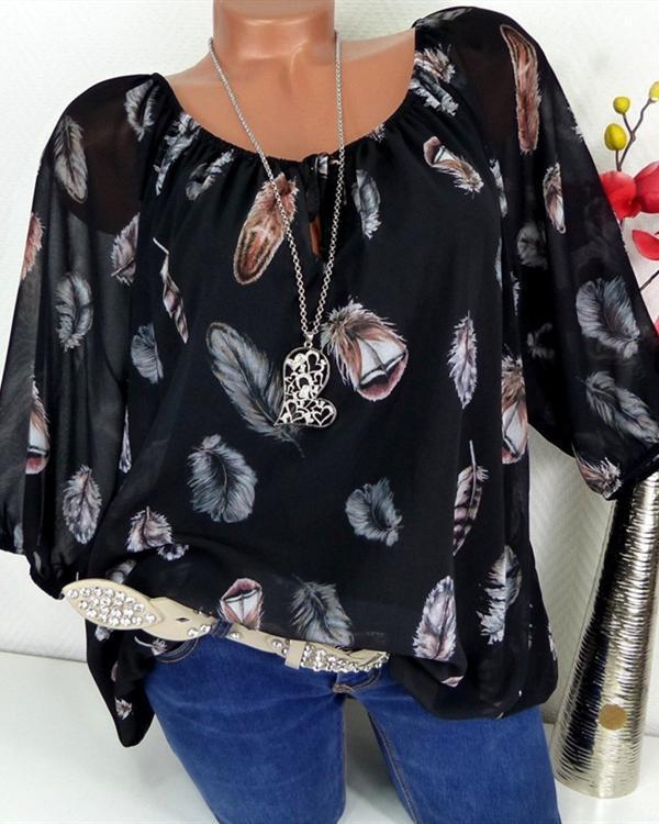 Comfysol Vintage Long Sleeve Off Shoulder Casual Blouse