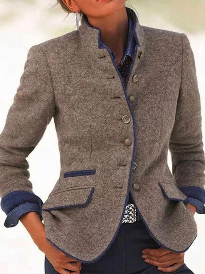 Comfysol Elegant Long Sleeve Plain Outerwear