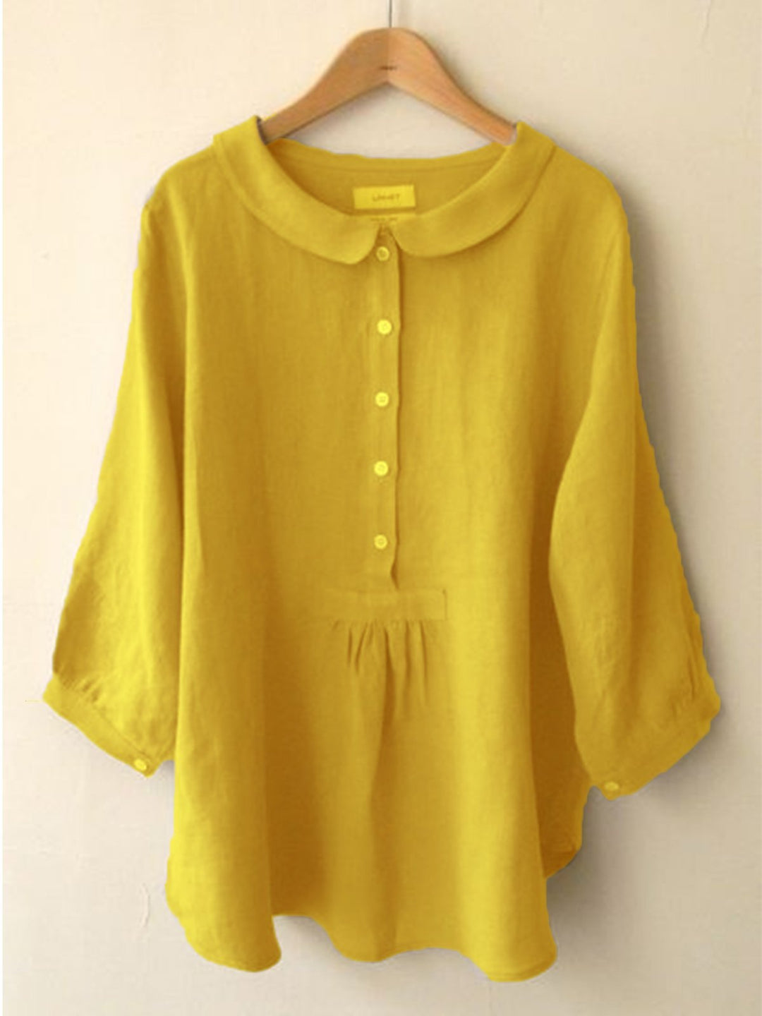 Comfysol Casual Long Sleeve Sweet Solid Blouse