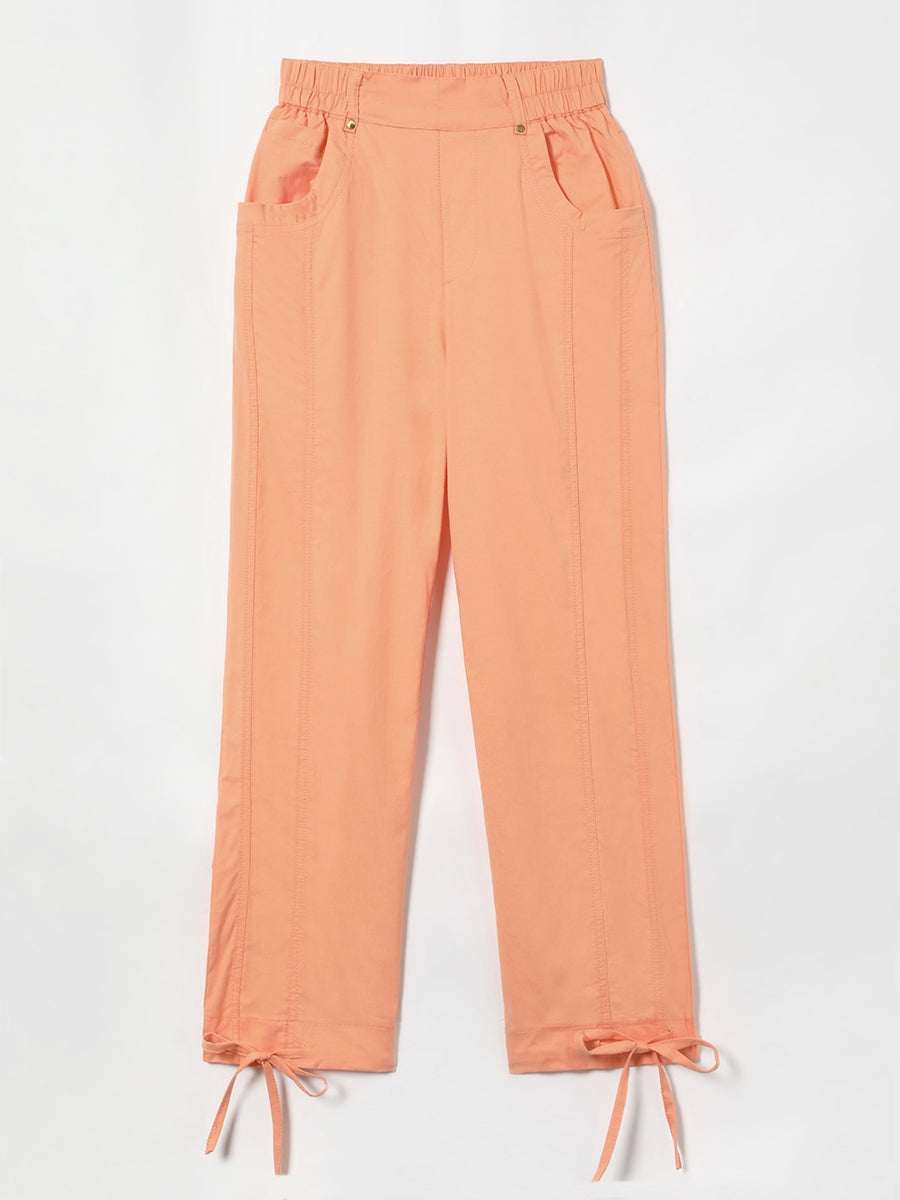 Comfysol Casual Solid Color Summer Pants With Pockets