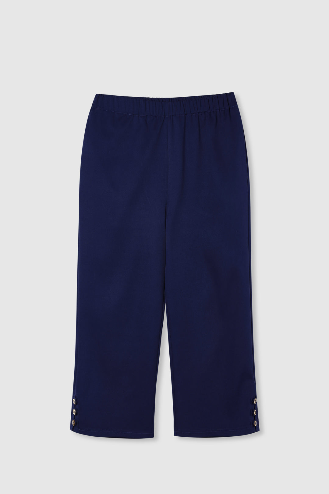 Comfysol Natural Solid with Buttons Casual Pants