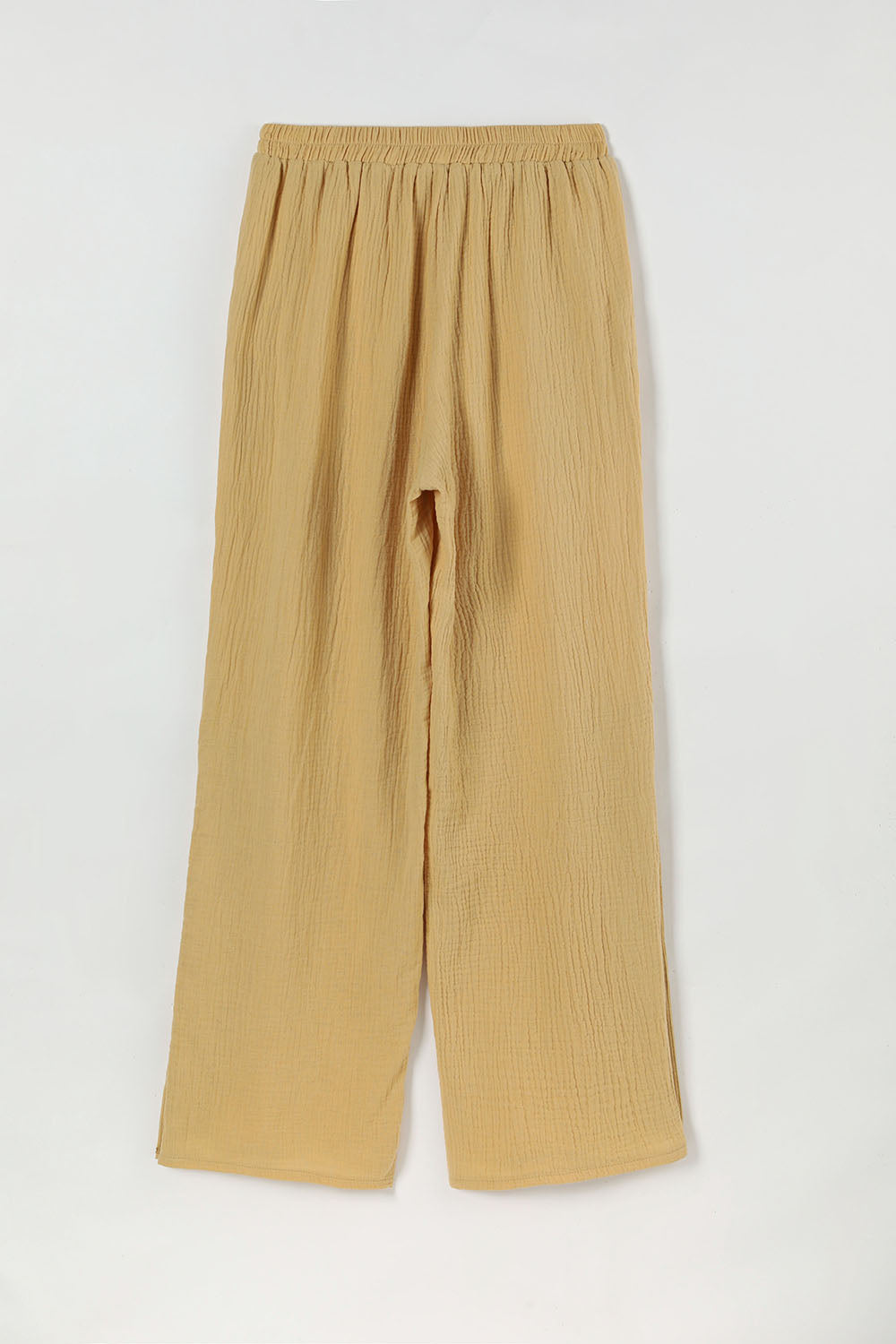 Comfysol Casual Summer Solid Buttons Pants with Pockets