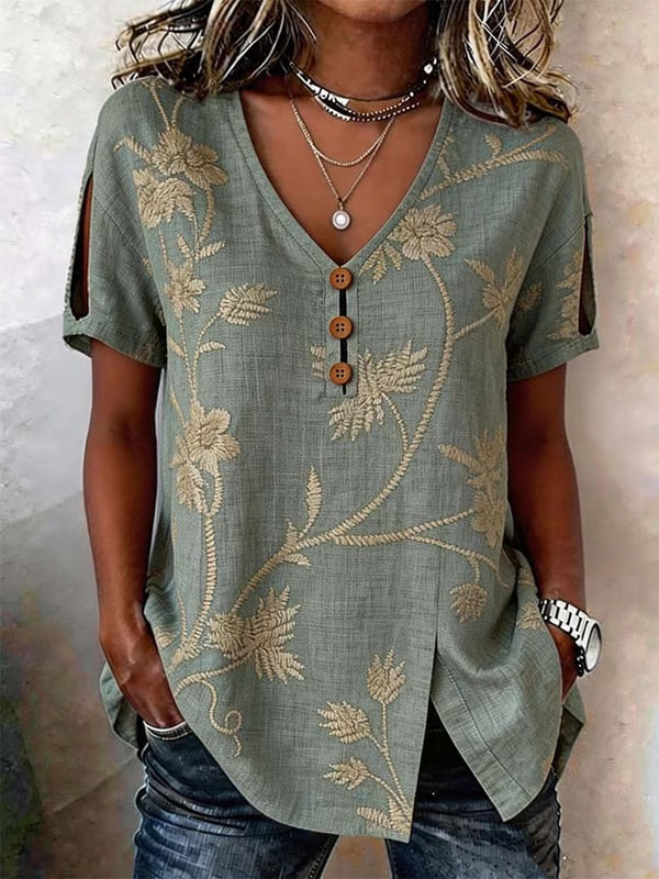 Women'S Casual Printed Top