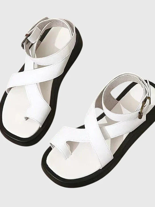 Casual Cross-Strap Platform Sandals