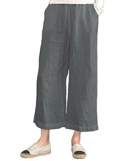 Comfysol Casual Cotton Pockets Pants