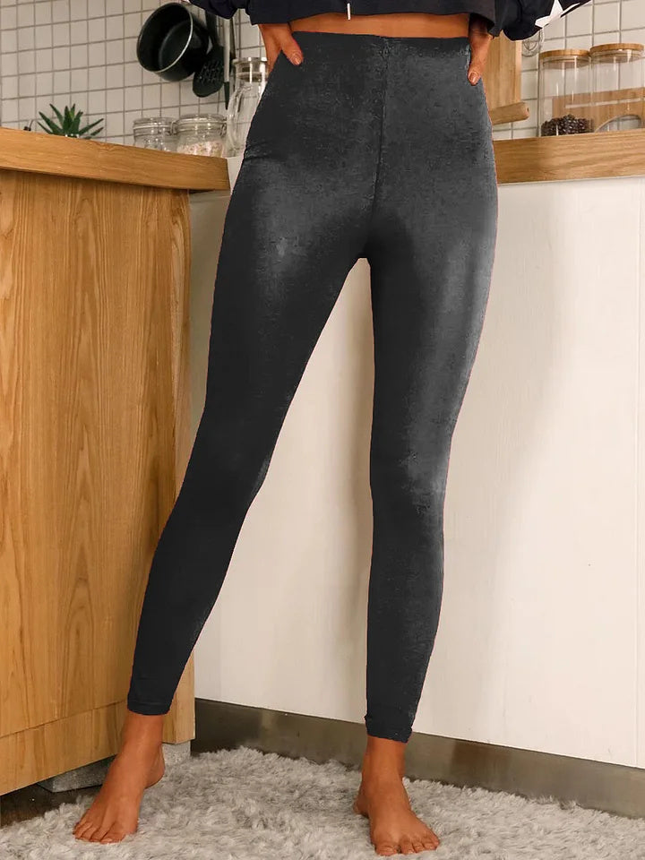 Women's Solid Color Pattern Art Print Casual Stretch Pants