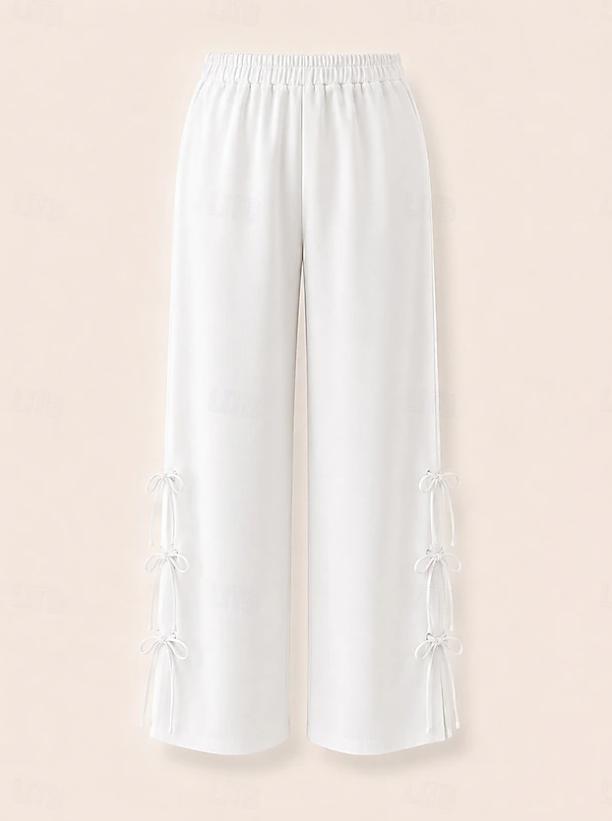 Women's Comfort Wide Leg Casual Pants for Daily & Office Wear